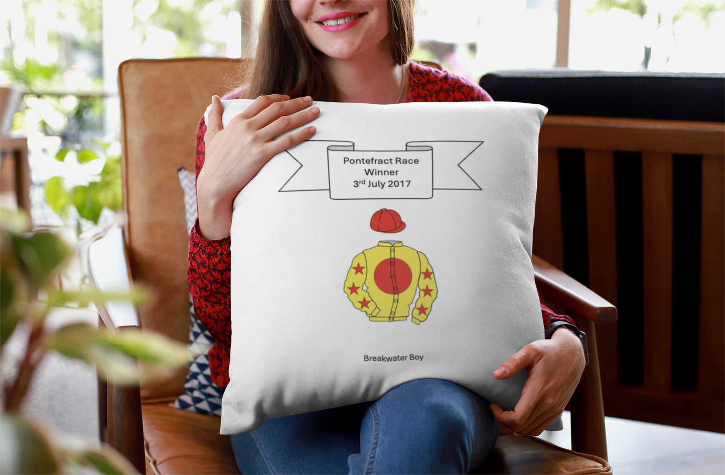 Embrodered Silks Winners Cushions