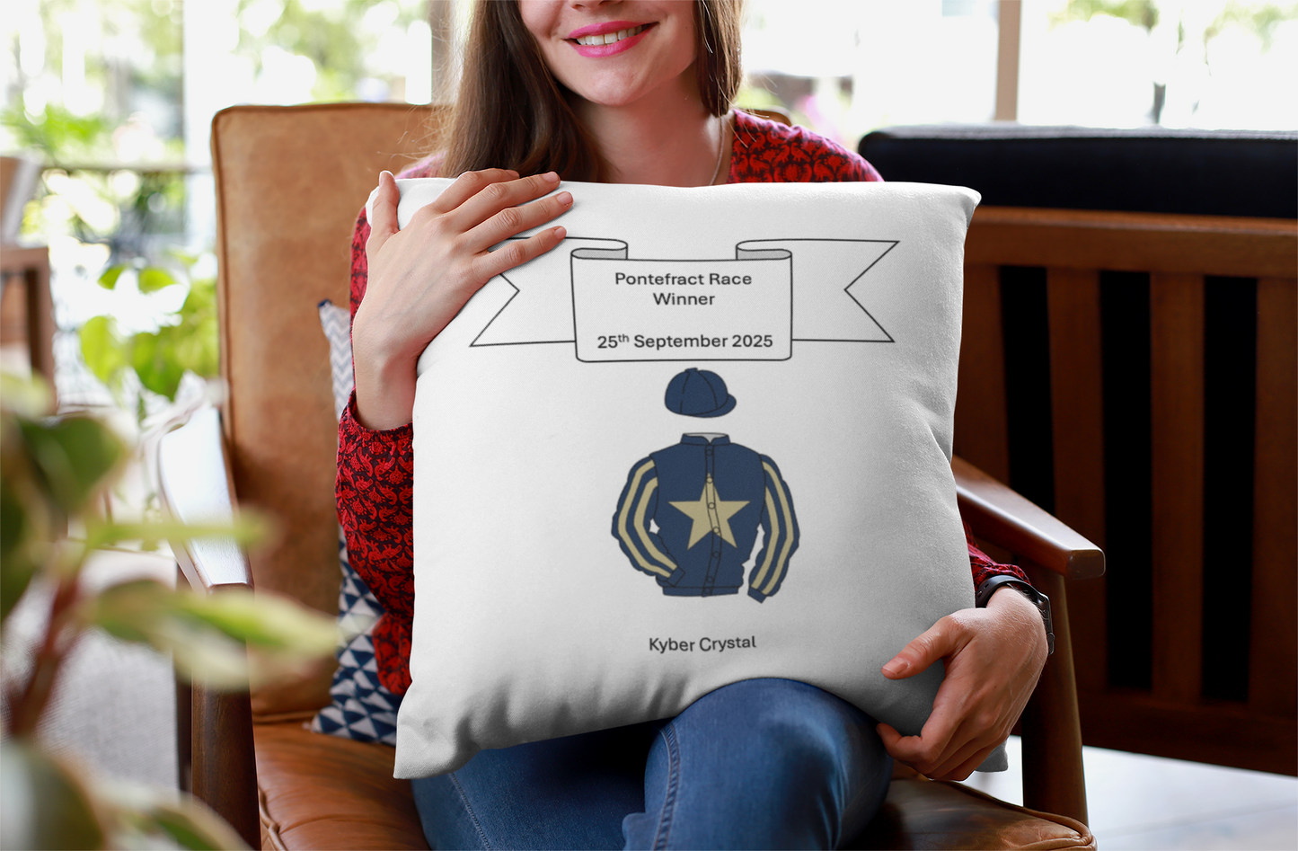 Embrodered Silks Winners Cushions KYBER CRYSTAL