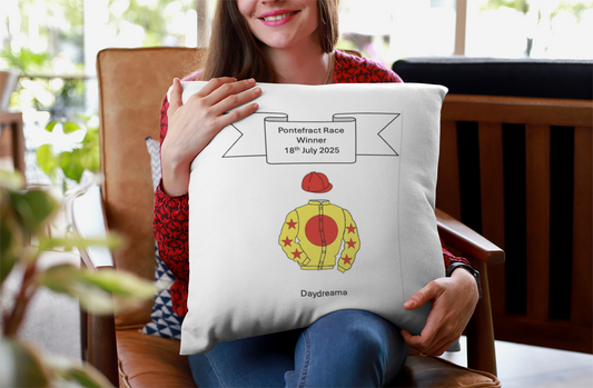 Embrodered Silks Winners Cushions